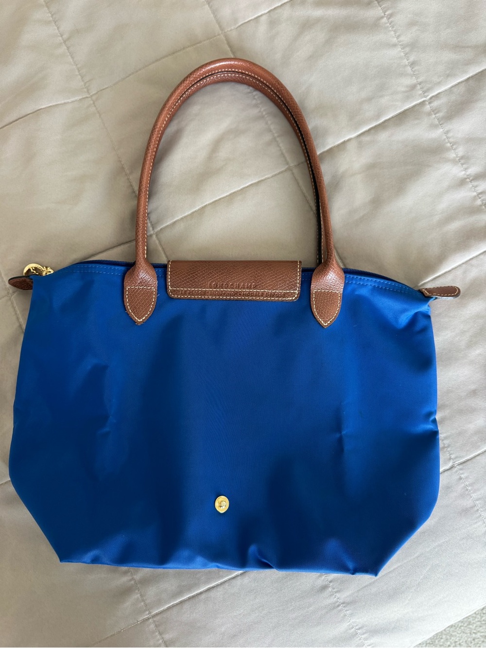 LONGCHAMP LE PLIAGE ORIGINAL M TOTE ROYAL BLUE BAG - Picture 2 of 11